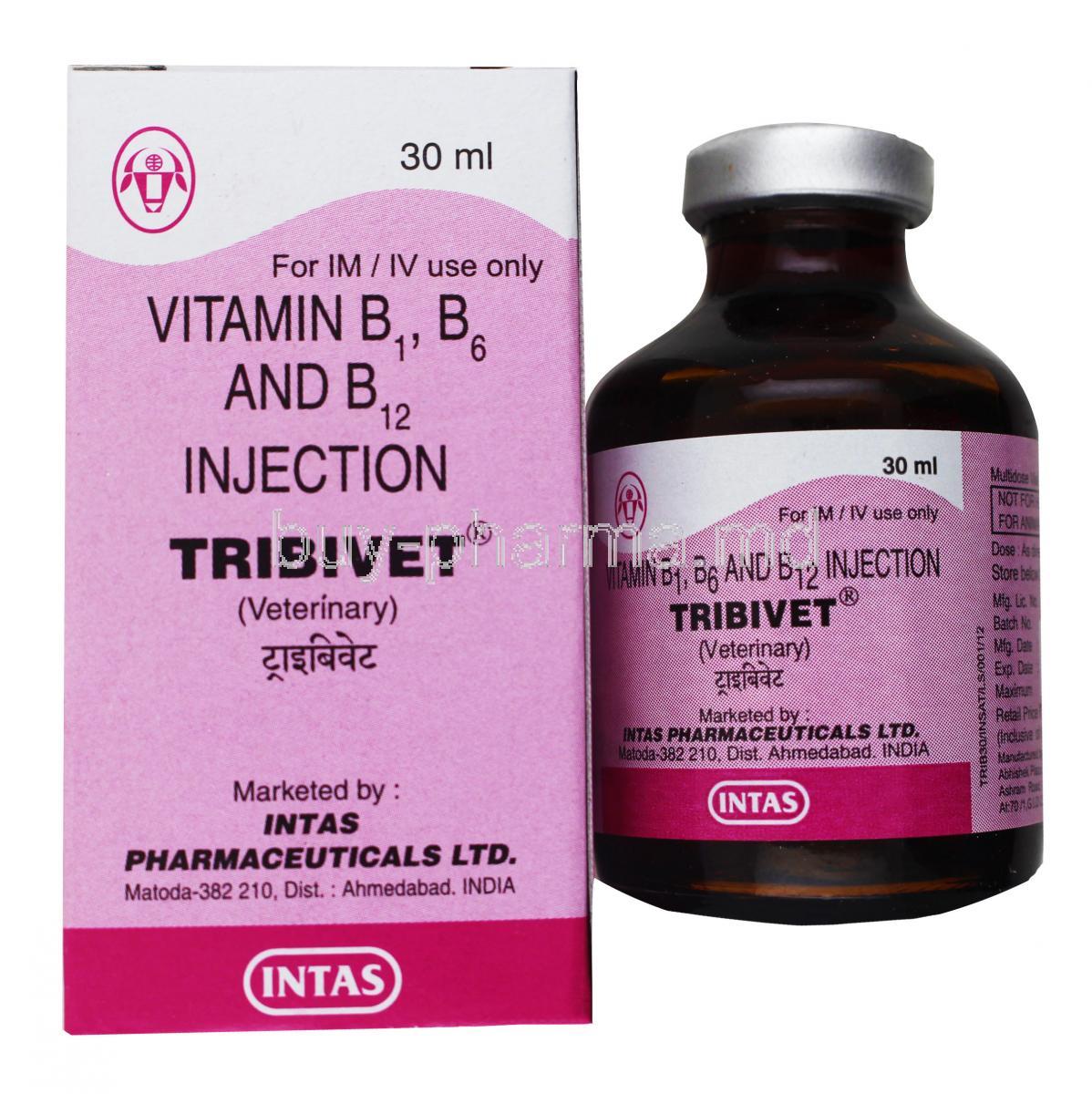 Tribivet box and vial