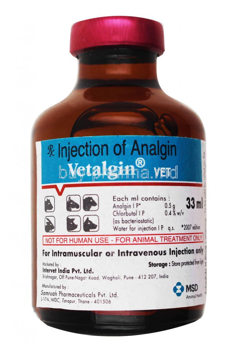Vetalgin Injection vial