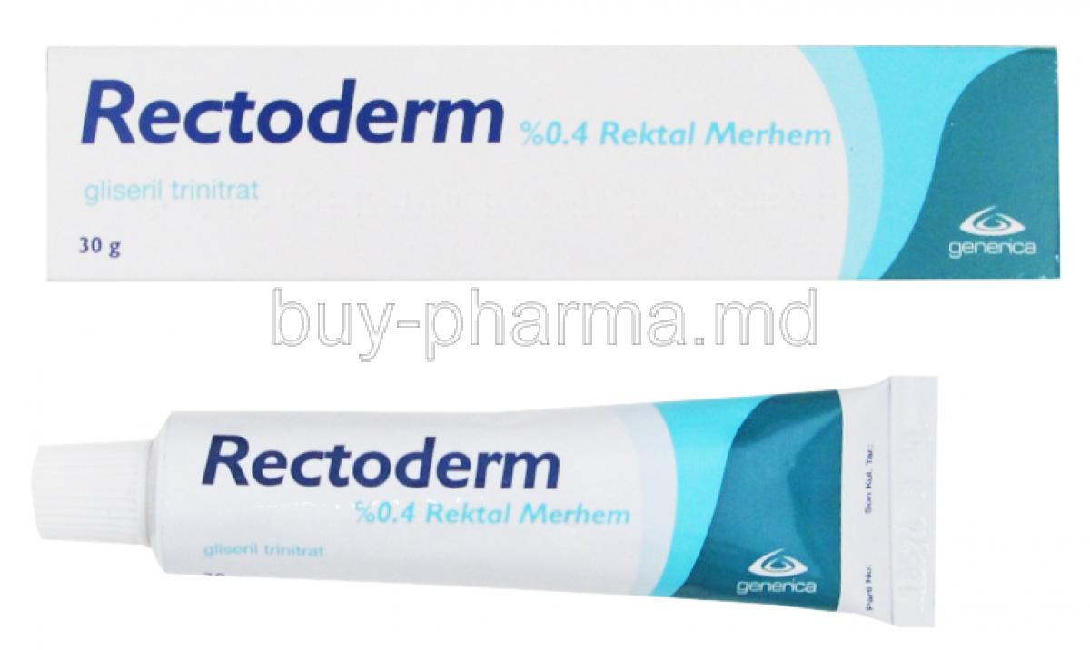 Rectoderm, 0.4% 30g, box and tube