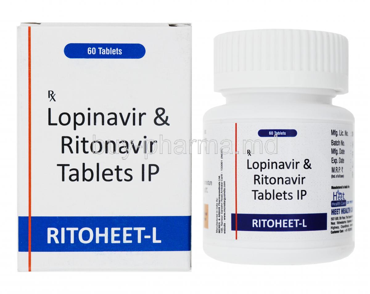 Retoheet-L, Lopinavir and Ritonavir box