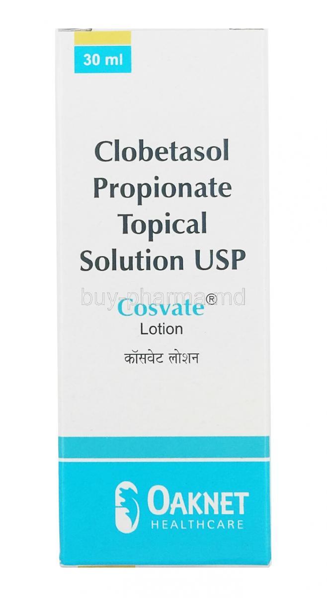 Cosvate Lotion, Clobetasol 0.05% box