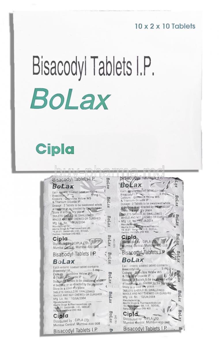 Dulcolax, Bisacodyl 5 mg Tablet (German Remedies)