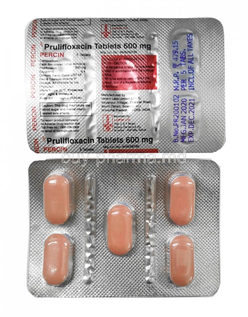 Percin, Prulifloxacin 500mg tablets