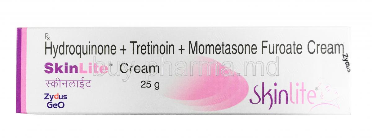 Skinlite Cream, Hydroquinone, Mometasone and Tretinoin 25g box