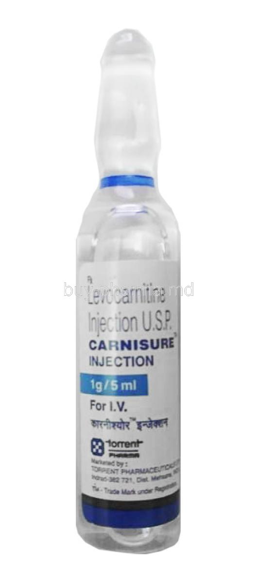 Carnisure Injection, Levo-carnitine ampoule