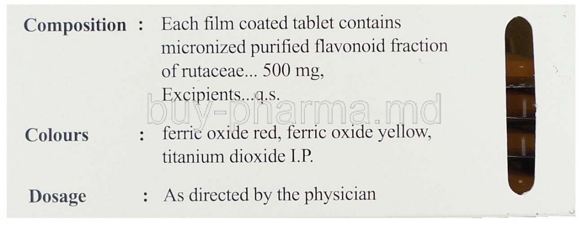 Daflon – Diosmin Hesperidin 500mg (20 Tab) – Pharmacy PVR