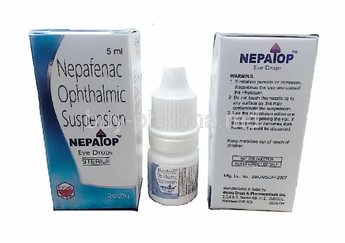 Napalop, Nepafenac 0.1% 5ml Eye Drop