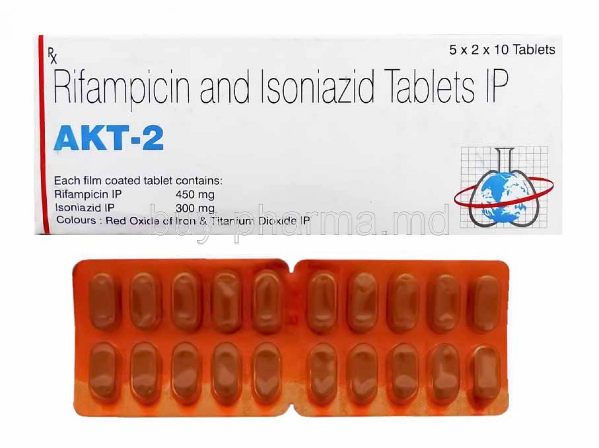 Akt 2, Rifampicin and Isoniazid box and tablets