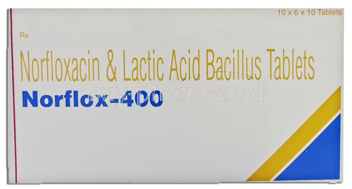 Norflox , Generic  Noroxin ,  Norfloxacin 400 Mg Tablet  (Cipla)