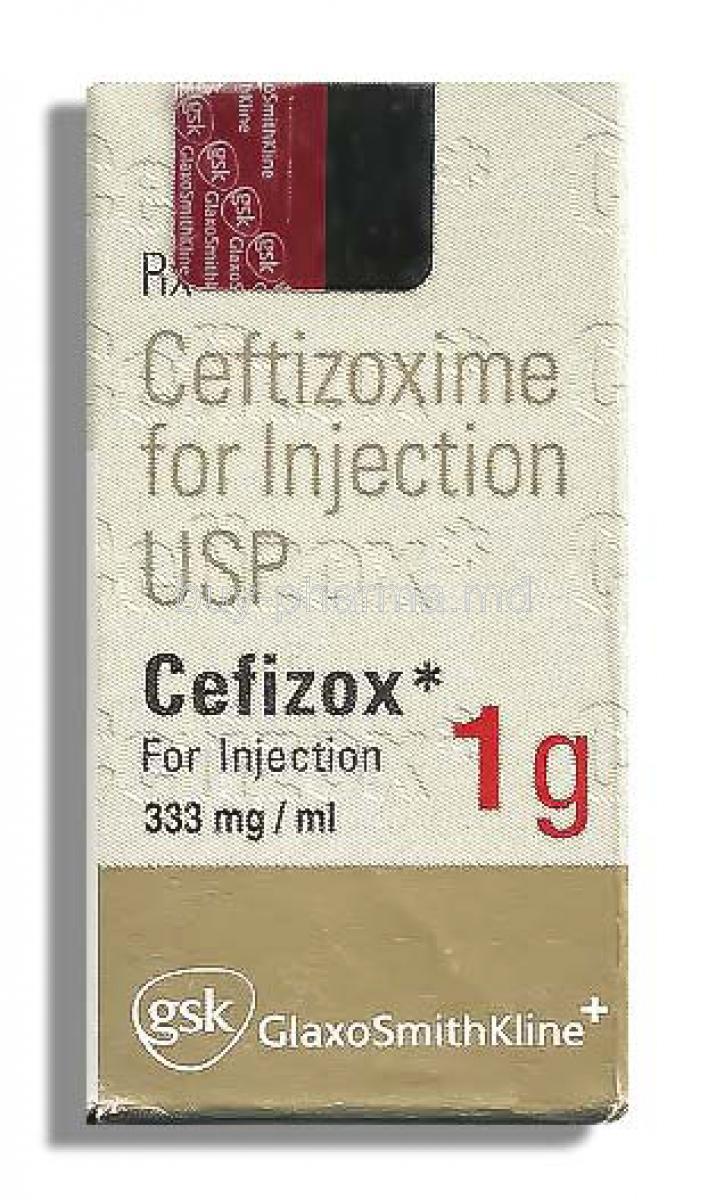 Cefizox Injection, Ceftizoxime for Injection 333mg/ml 1g