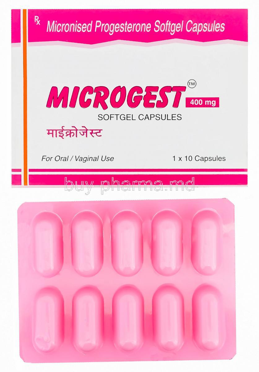 Microgest Soft Gelatin Capsules, Generic Prometrium, Micronised Progesterone 400mg