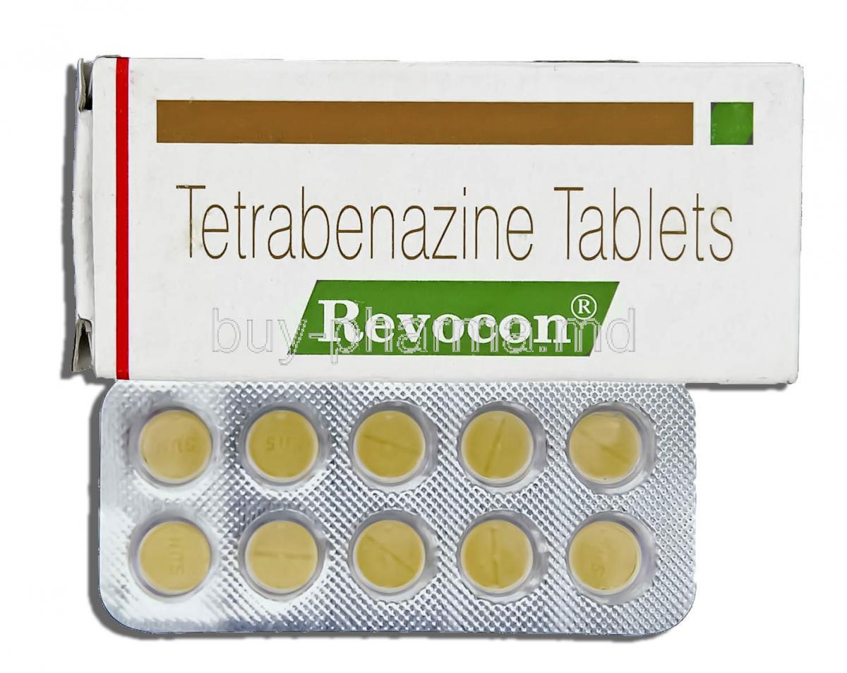 Revocon, Tetrabenazine 25 mg Tablet (Sun pharma)