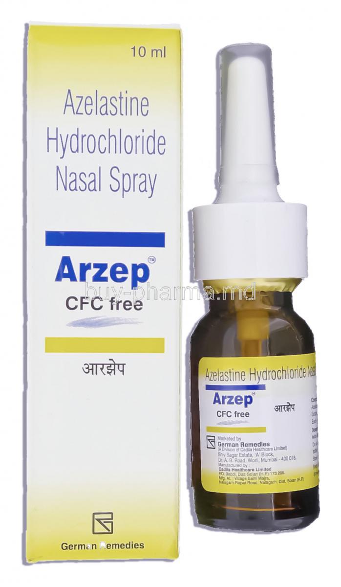 Azep, Generic  Astelin,  Azelastine Hydrochloride 10 Ml Nasal  Spray (German Remedies)