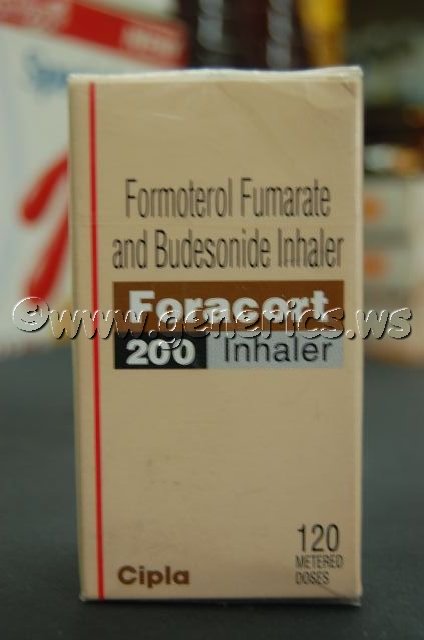 Generic Symbicort, Forcort, Budesonide/ Formoterol Fumarate 120 md 200 mcg/ 6 mcg Inhaler (CIPLA)