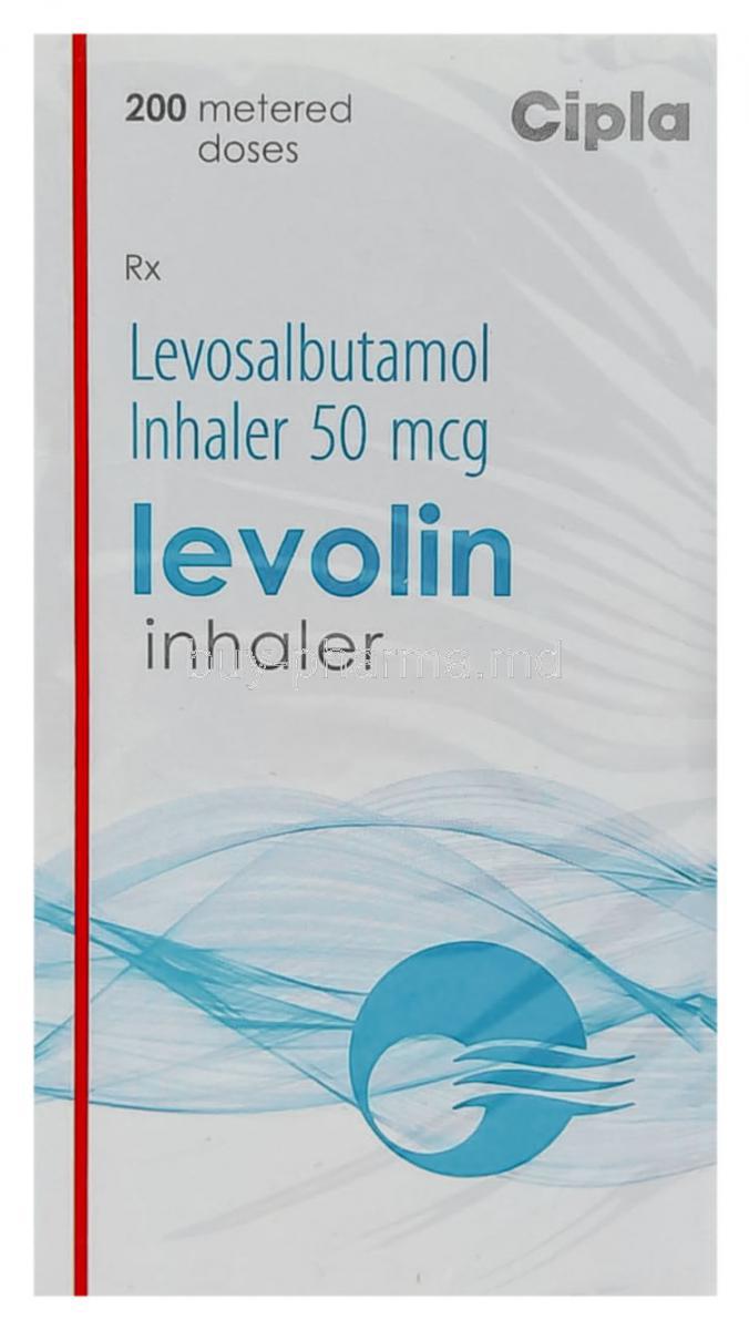 Levolin, Generic Xopenex, Levosalbutamol Inhaler 50 mcg