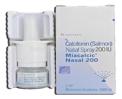 Miacalcic, Calcitonin Nasal Spray, 200IU, 2 ml