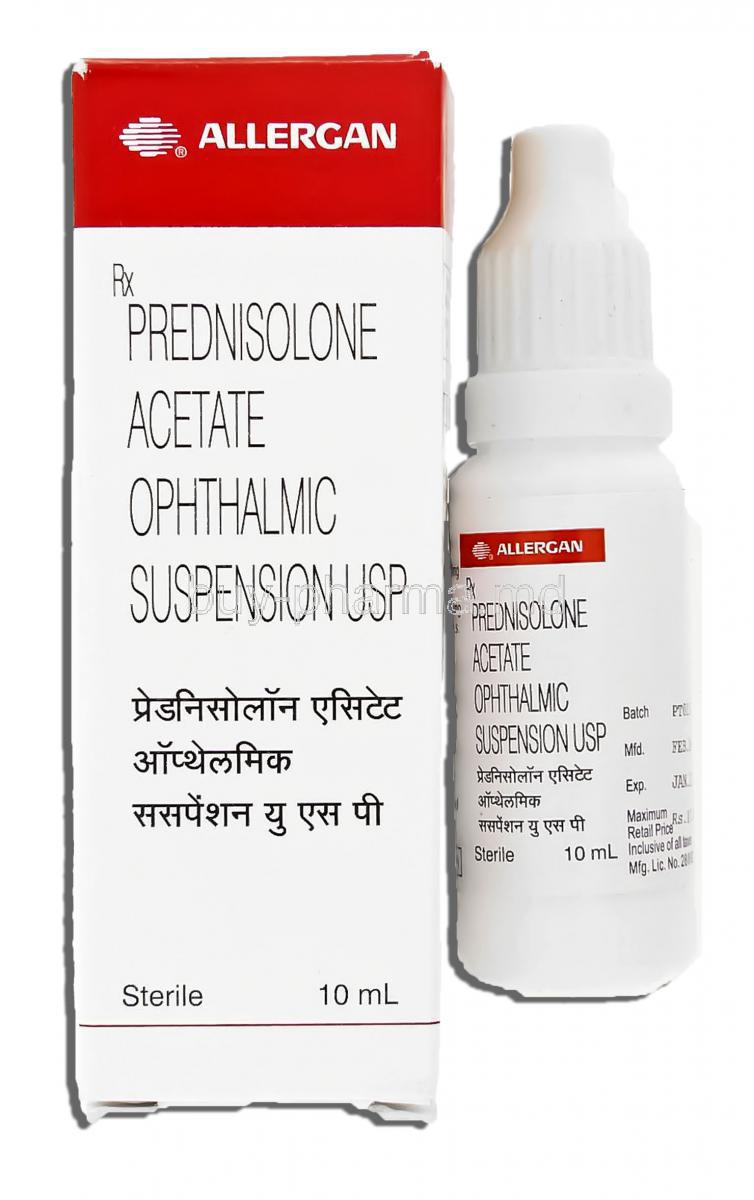 Prednisolone Acetate 1% 5 Ml Ophthalmic Suspension   (Allergan)