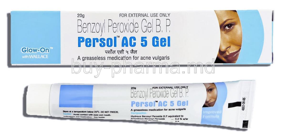 Persol AC, Generic Benzagel,  Anhydrous Benzoyl Peroxide 5% Gel (Wallace)