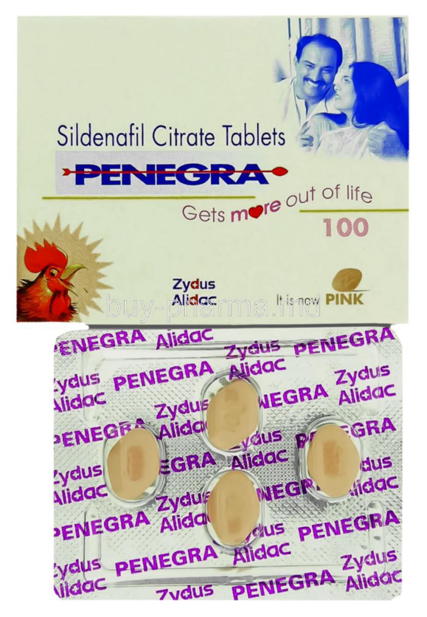 Penegra,Sildenafil Citrate 100 mg Tablet (Zydus Healthcare)