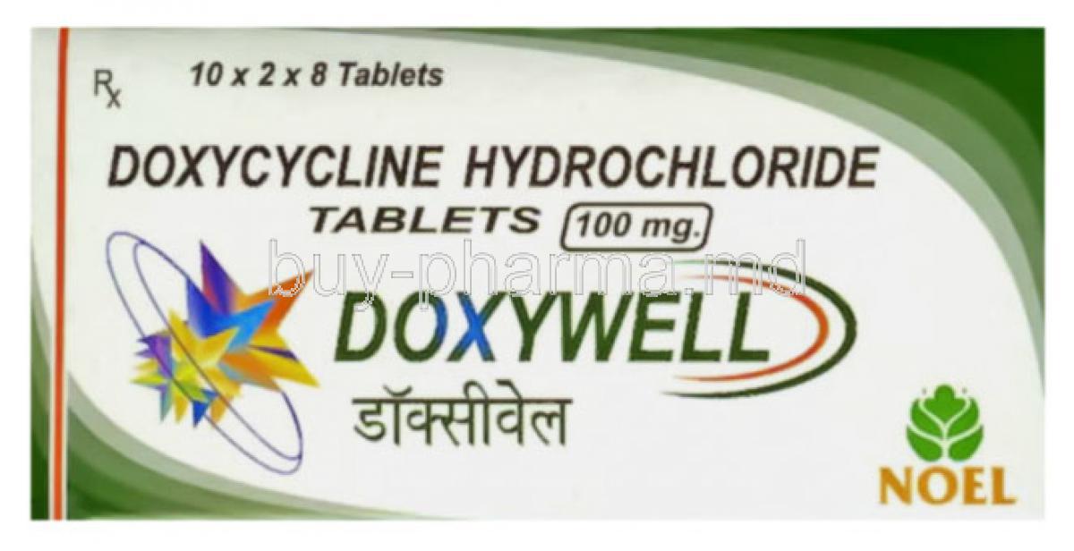 Doxicip, Generic  Vibramycin, Doxycycline 100 mg  Capsule