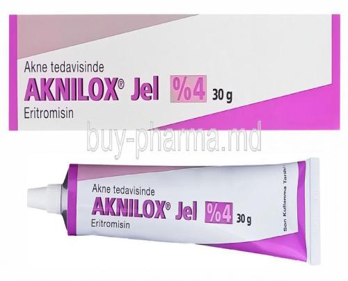 Aknilox Gel 30gm, Erythromycin 4%
