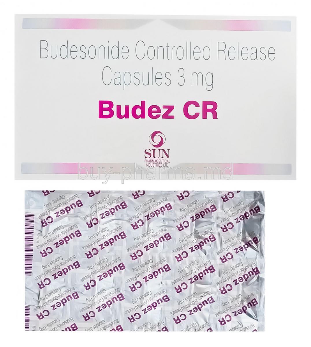 Budez CR, Generic Entocort, Budesonide 3mg Controlled Release