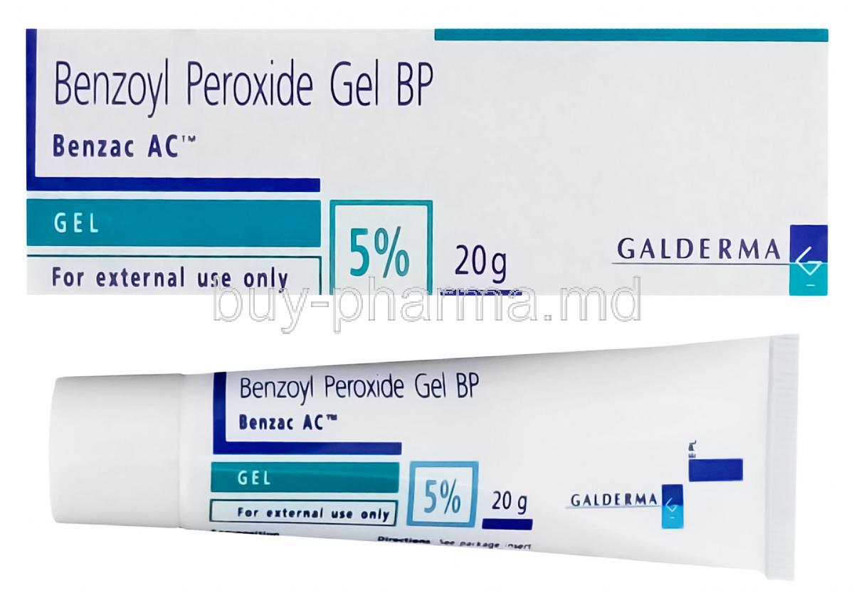 Benzac AC Gel 20gm, Benzoyl Peroxide Gel 5%
