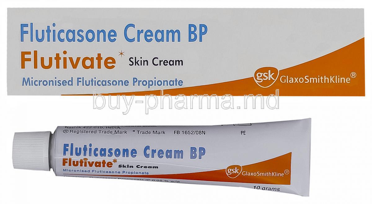 Flutivate Skin Cream, Fluticasone Propionate 0.05% 10gm
