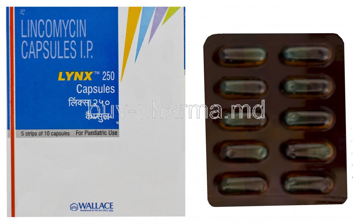 Lynx 250, Generic Lincocin, Lincomycin 250mg