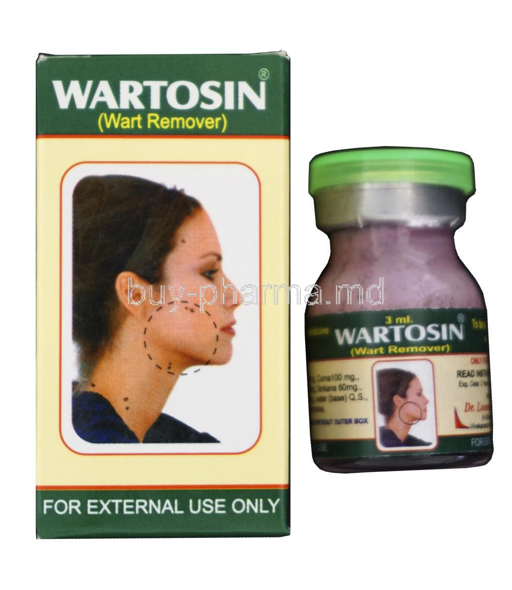 Wartosin, Ayurvedic Elevated Wart Remover 3ml