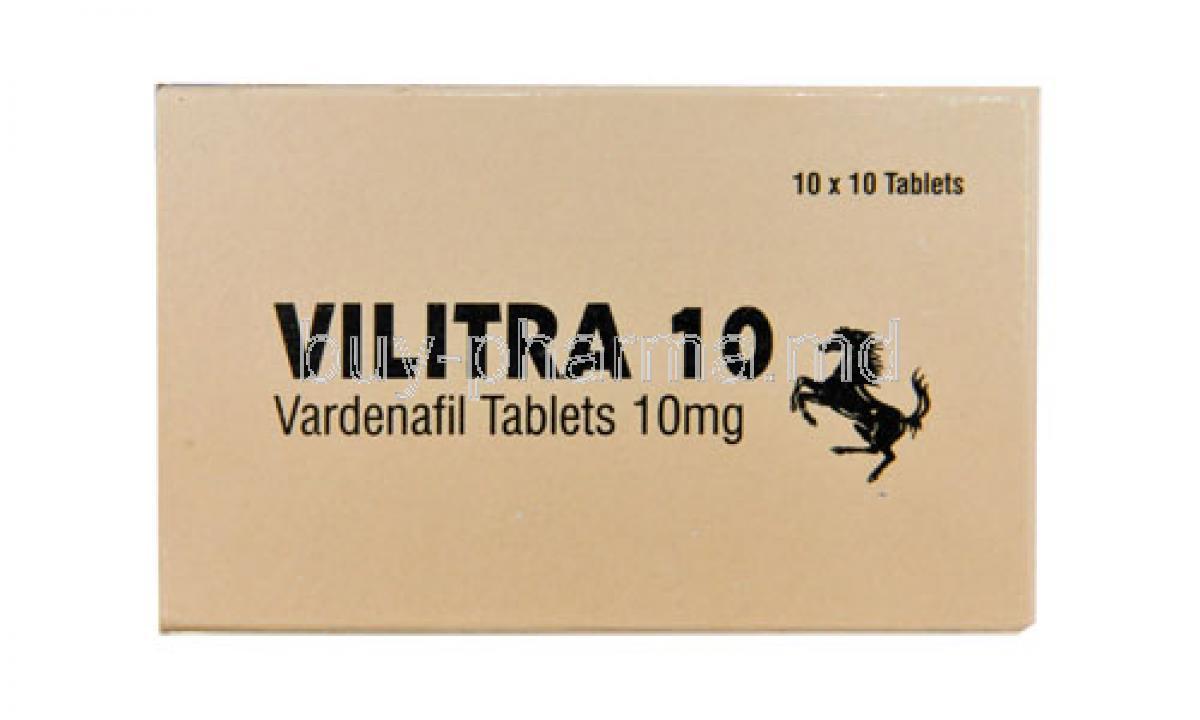 Vilitra 10, Vardenafil 10mg Box