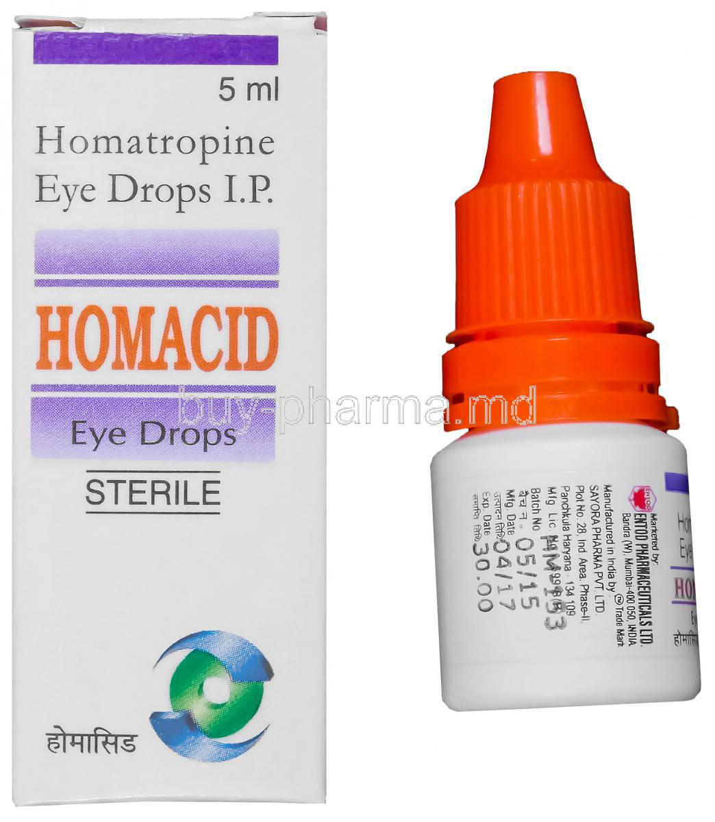 Homacid, Homatropine Eye Drops 5ml