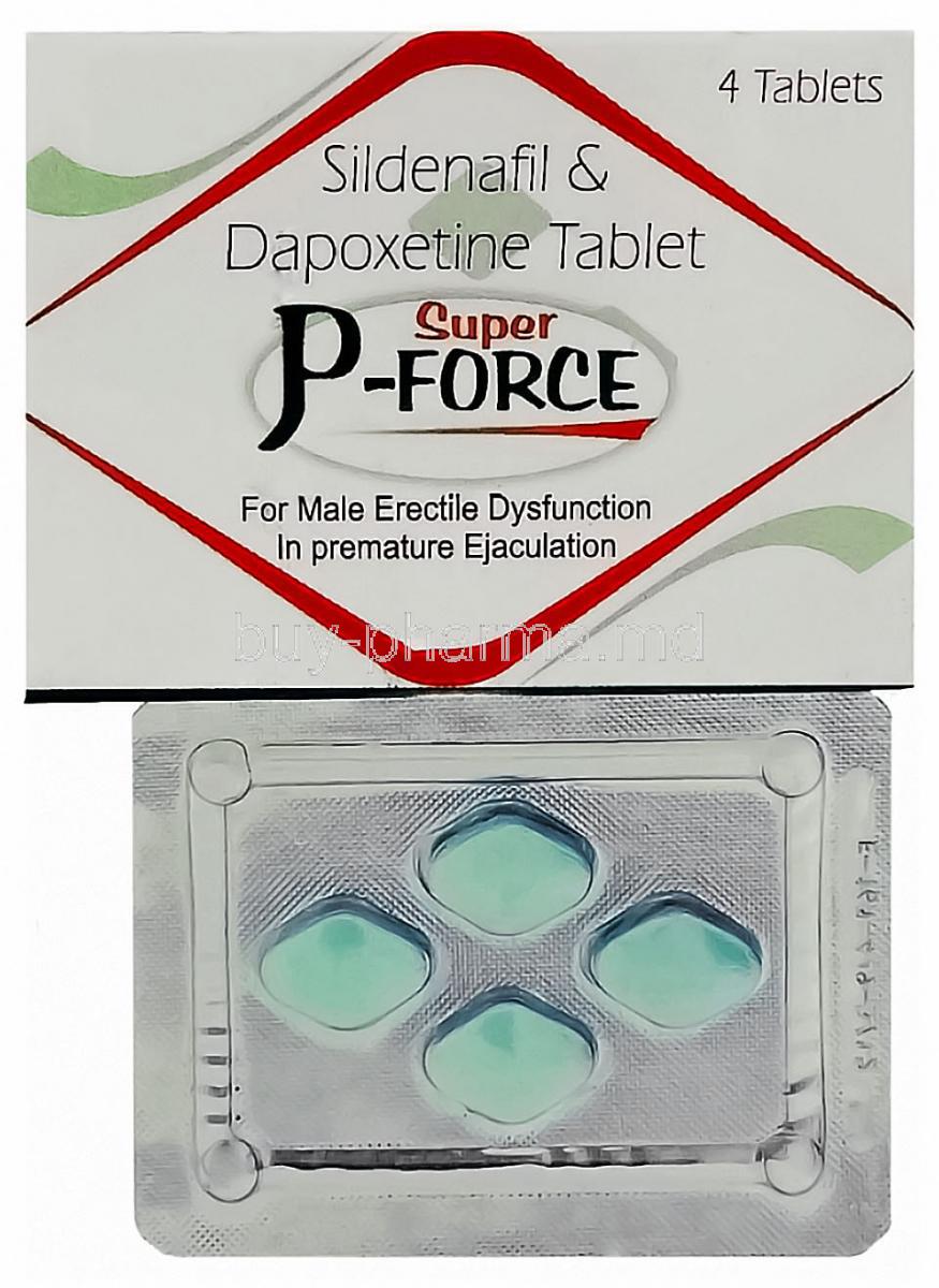 Super P Force, Sildenafil /Dapoxetine 100 mg / 60 mg