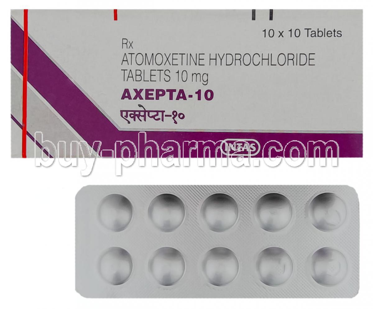 Axepta, Atomoxetine 10 mg (Intas)