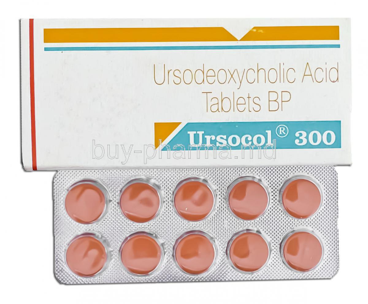 Ursocol, Ursodeoxycholic Acid  300 Mg Tablet (Sun Pharma)