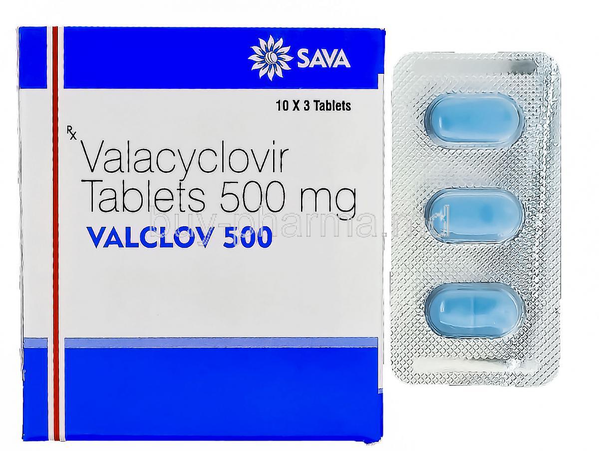 Valclov, Valaciclovir 500mg