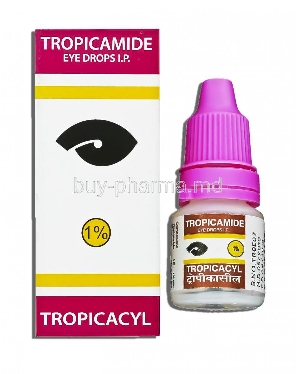 Tropicacyl, Tropicamide 1% 5 Ml Eye Drops (Sunways)