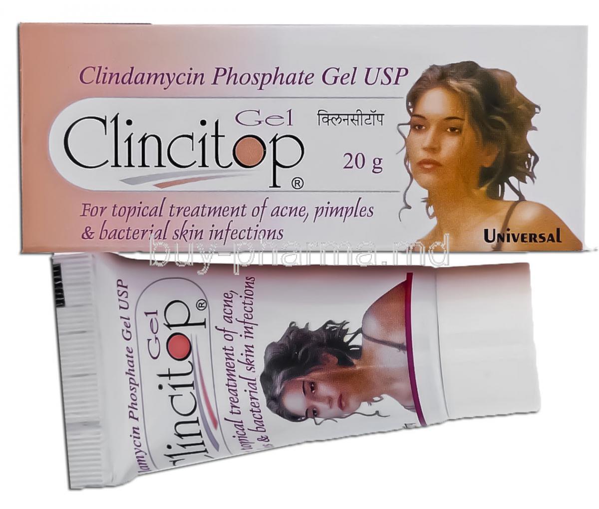 Clincitop, Clindamycin Phosphate 1 % 20 Gm Gel (Universal)