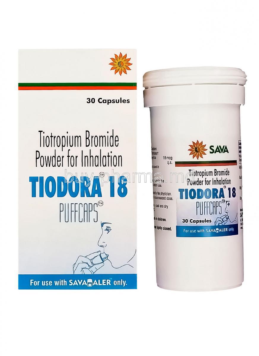 Tiodora 18 Puffcaps, Tiotropium Bromide 18mcg