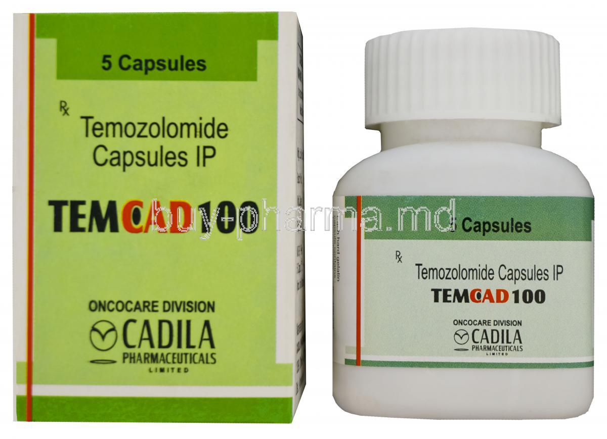 TEMCAD, Temozolomide 100mg
