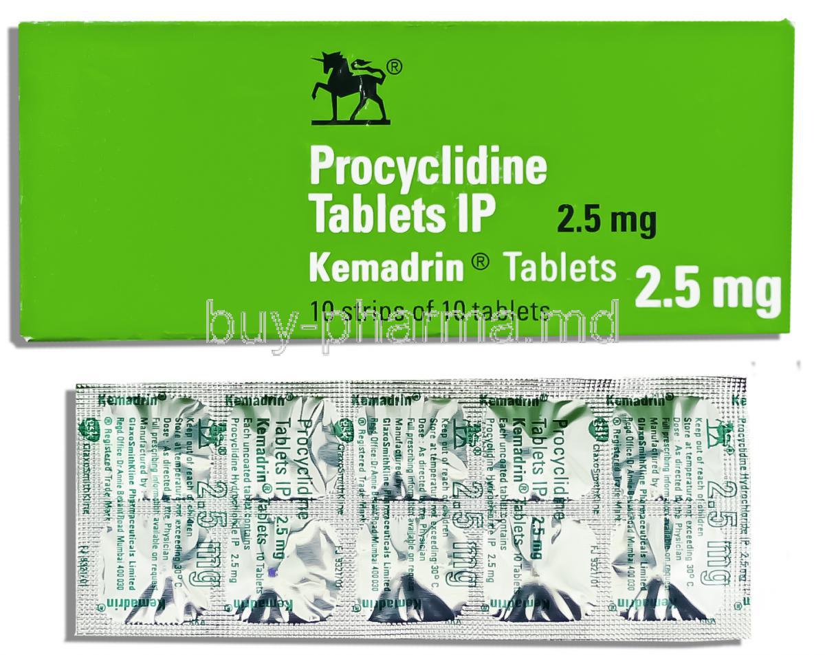 Kemadrin,  Procyclidine 5 mg Tablet