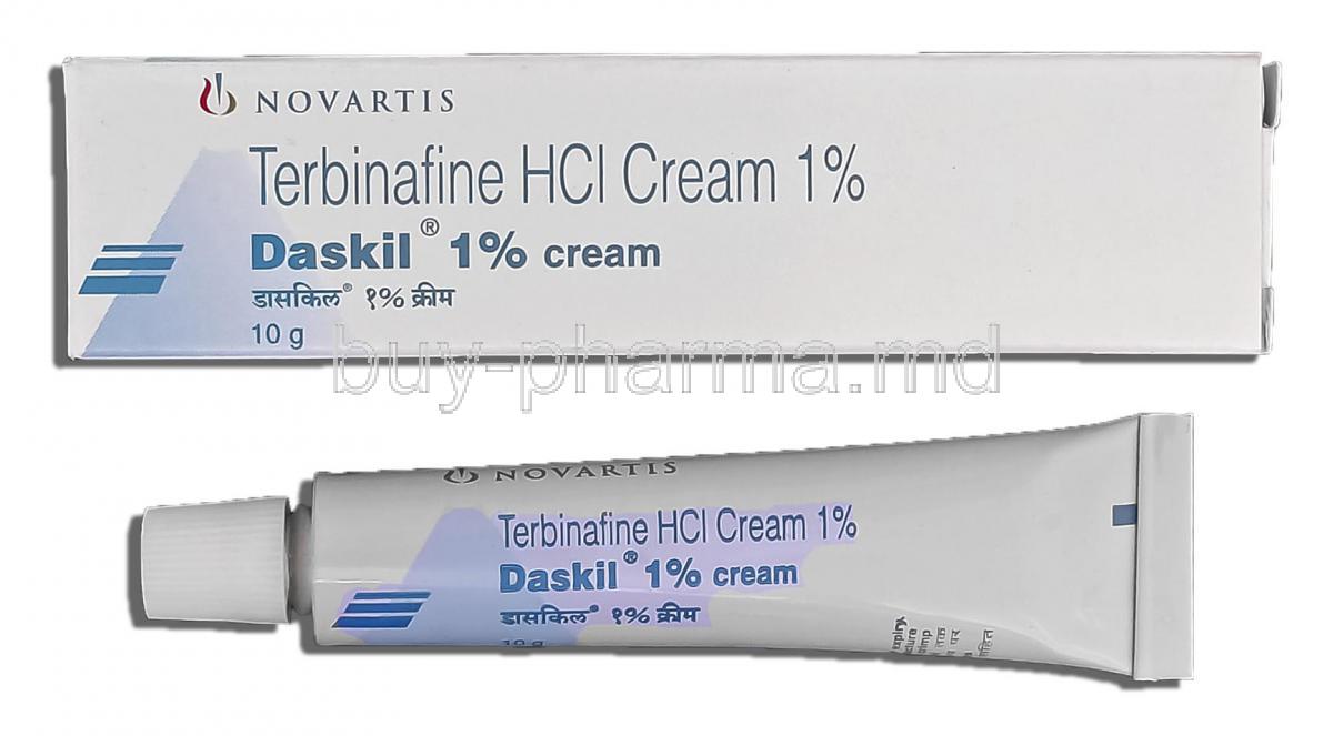 Daskil cream, Terbinafine HCL 1%, 10g, Cream