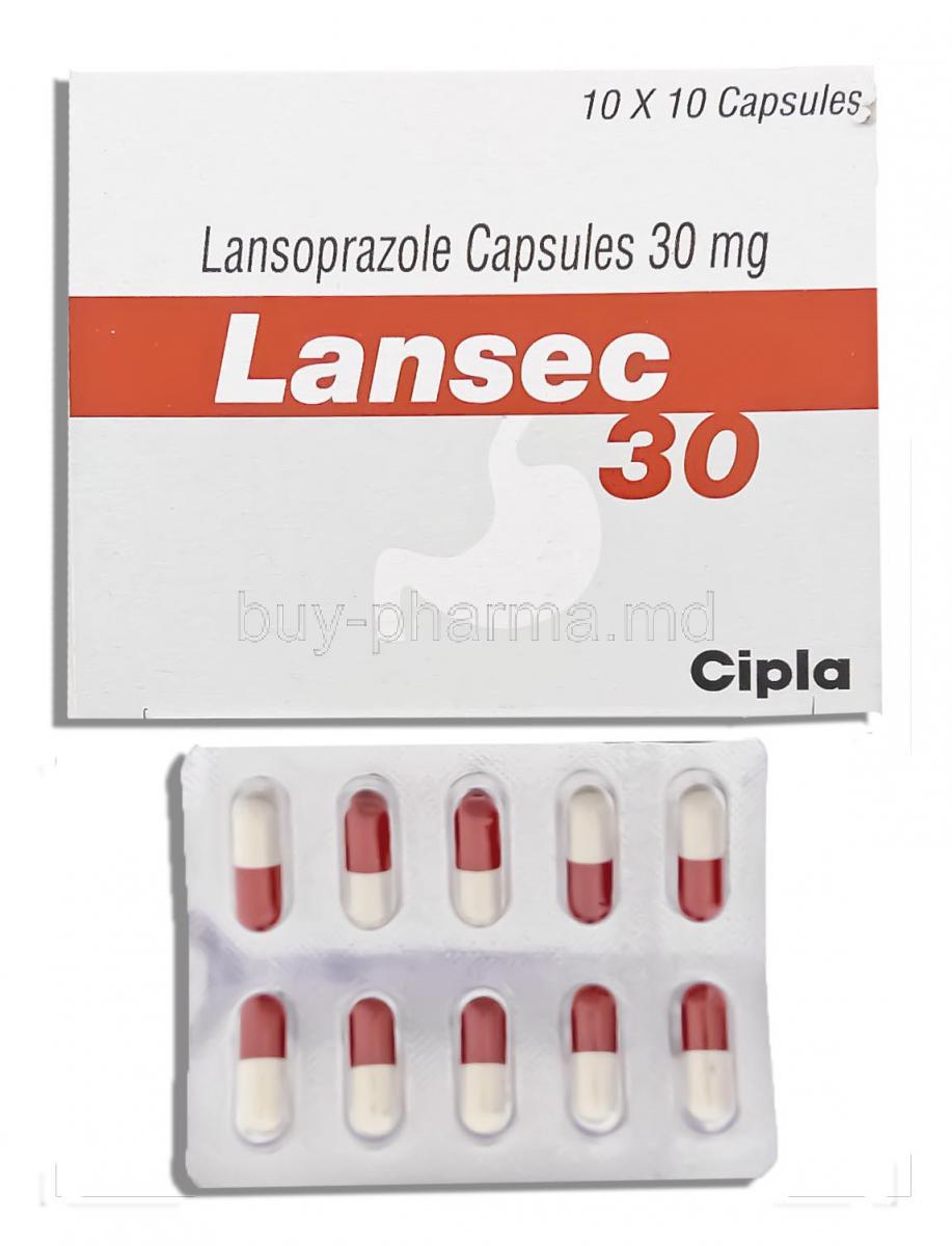 Lansec, Generic Lansoprazole, Lansoprazole 30 Mg Capsule (Cipla)