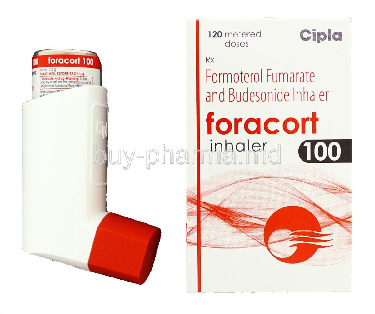 Foracort, Generic  Symbicort, Formoterol Fumarate 6 mcg + Budesonide 100 mcg Inhaler