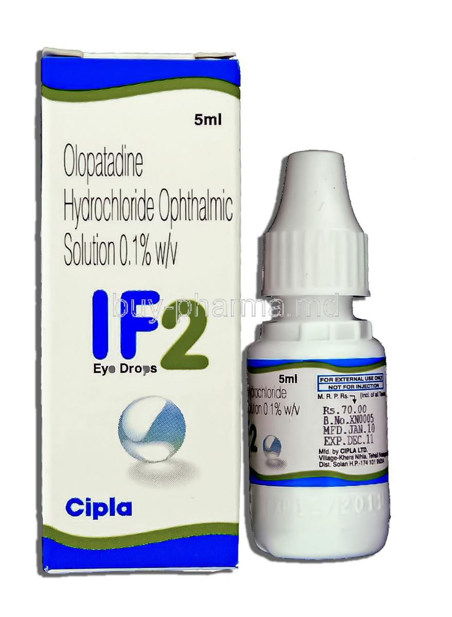 IF2, Olopatadine Hydrochloride 0.1% W/v 5 Ml Ophthalmic Solution Eye Drops (Cipla)