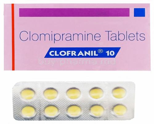 Clofranil 10, Generic Anafranil, Clomipramine Hydrochloride 10mg