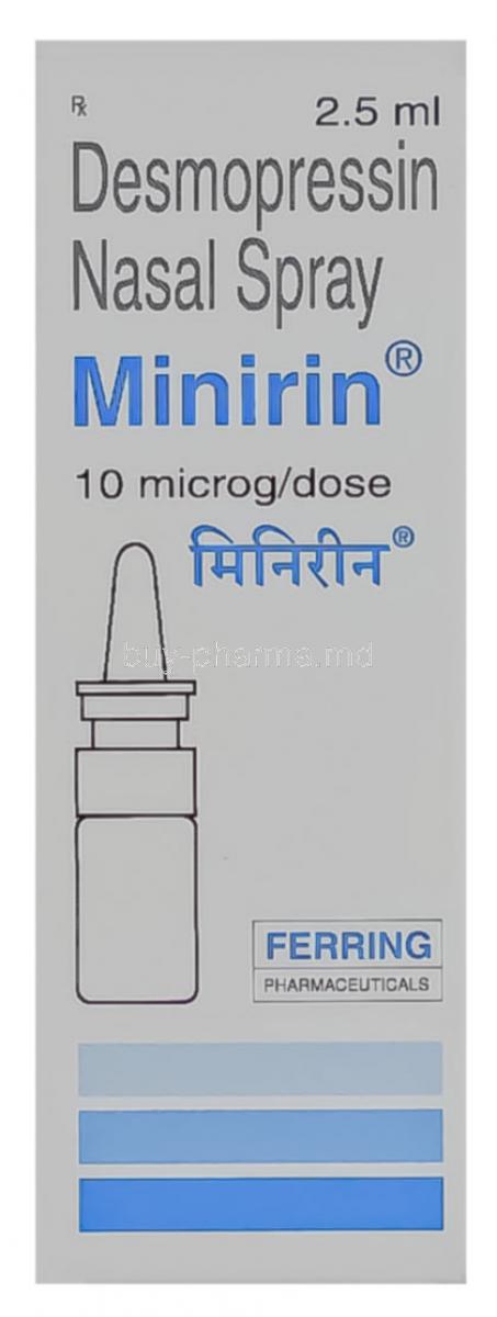 Minirin, Desmopressin 10 mcg /0.1MG 2.5 ml Metered Spray