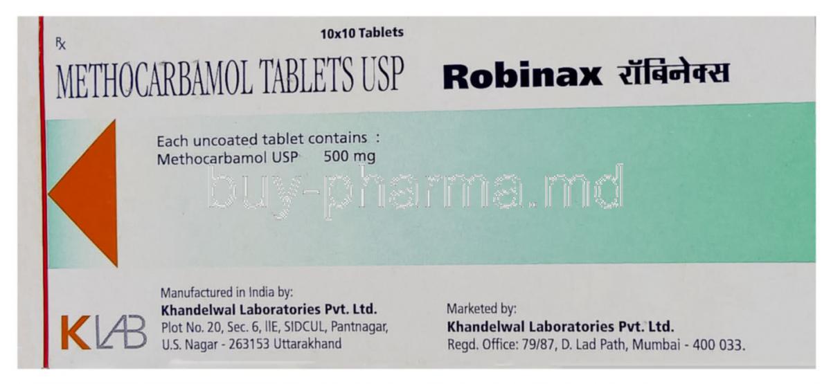 Robinax, Methocarbamol  Tablet