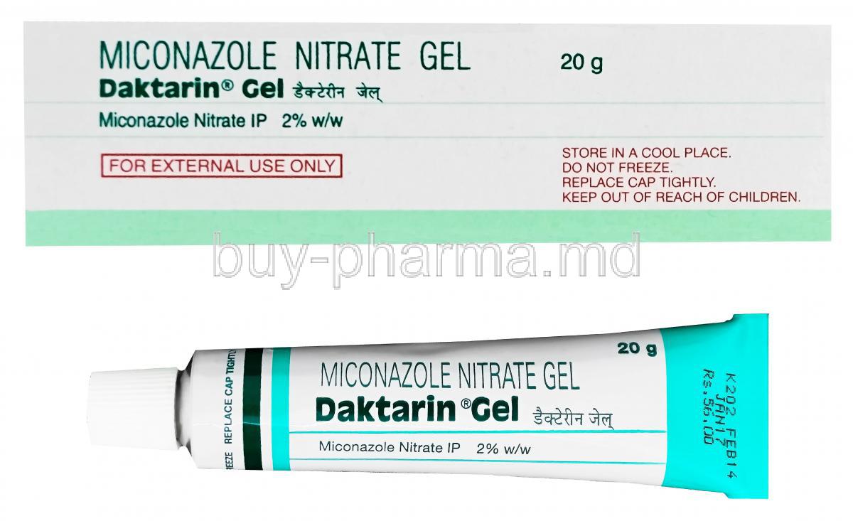 Daktarin Gel, Miconazole Nitrate Gel 2% 20gm