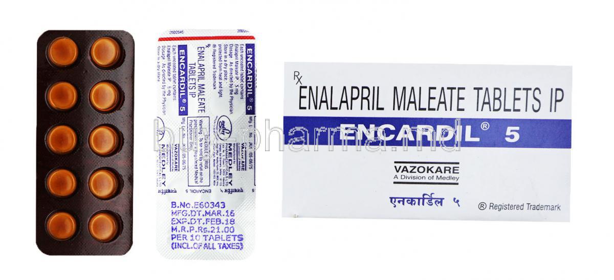 Encardil, Enalapril, 5mg